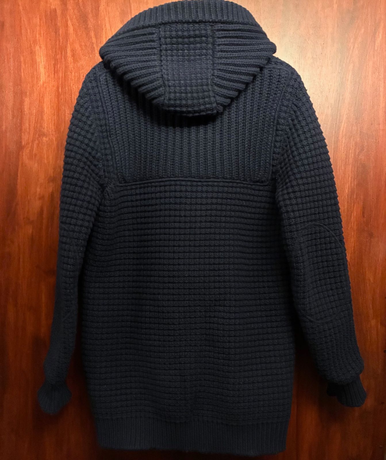 △訳あり商品△ MADE IN ITALY製 Bark ニットダッフルコート ネイビー
