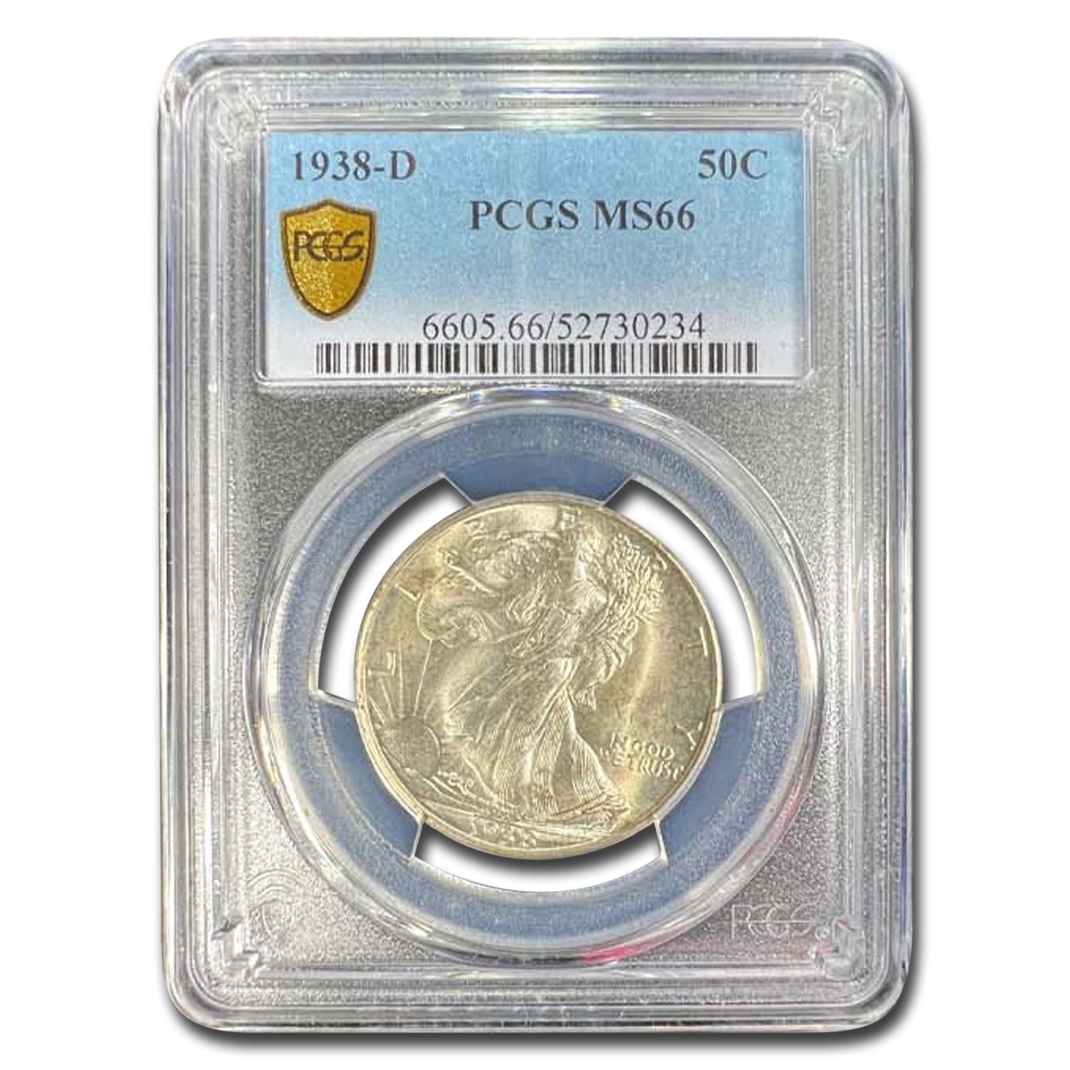 1938-D ウォーキング・リバティ・ハーフダラー MS-66 PCGS - メルカリ
