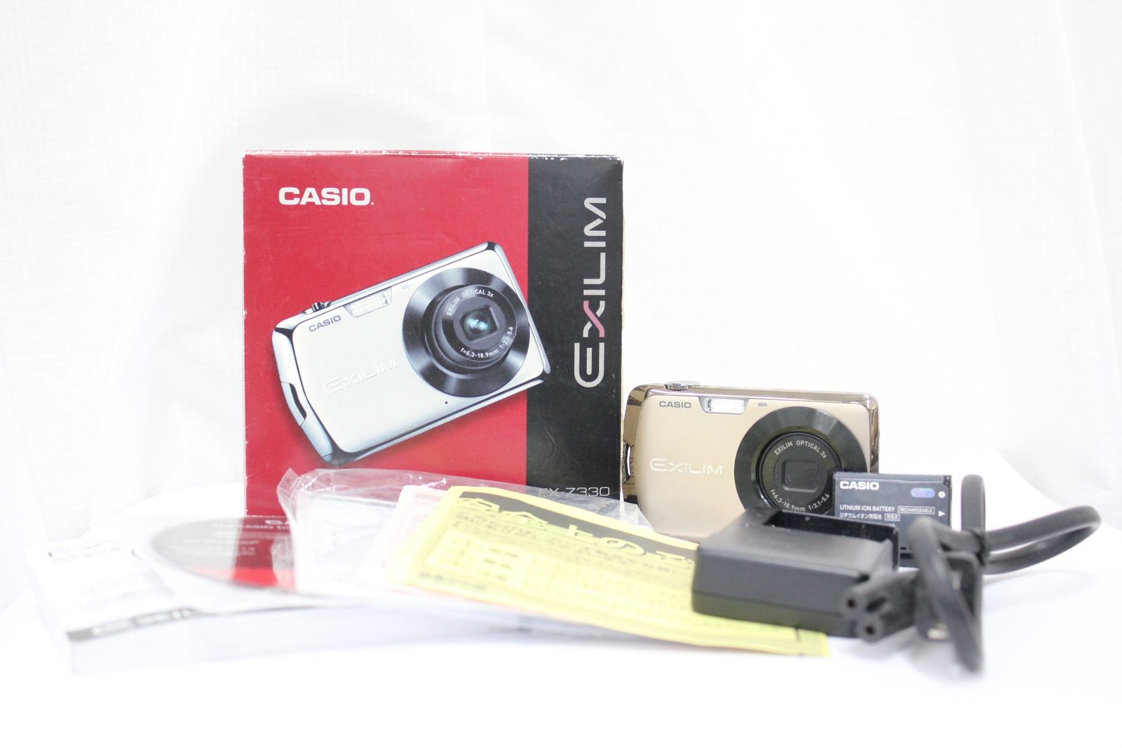 返品保証】 【元箱付き】カシオ Casio EXILIM EX-Z330 ゴールド 3x