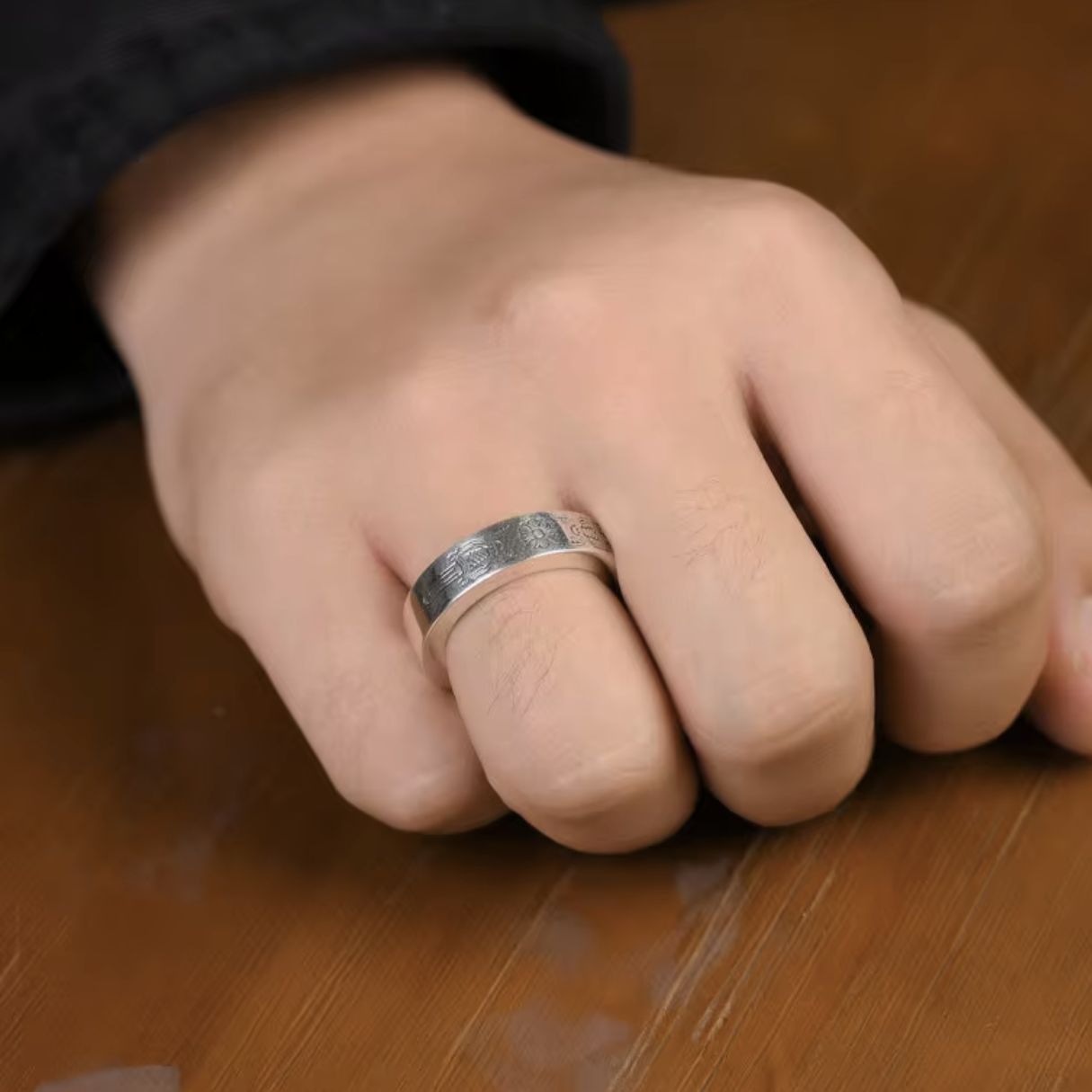 スペーサーリング 指輪 ダガー 幅6mm シルバー silver 平打ち a - メルカリ