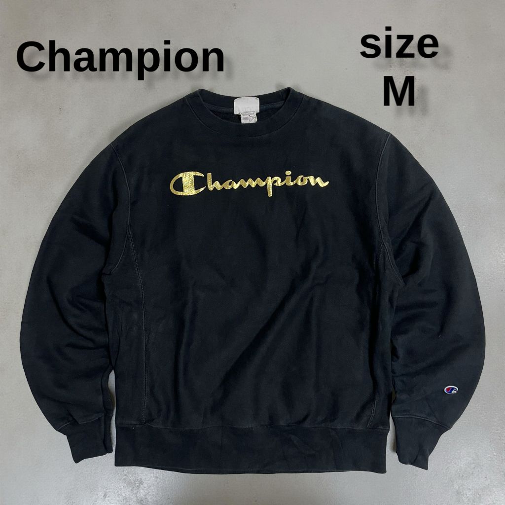 Champion チャンピオン リバースウィーブ スウェット 青タグ 黒