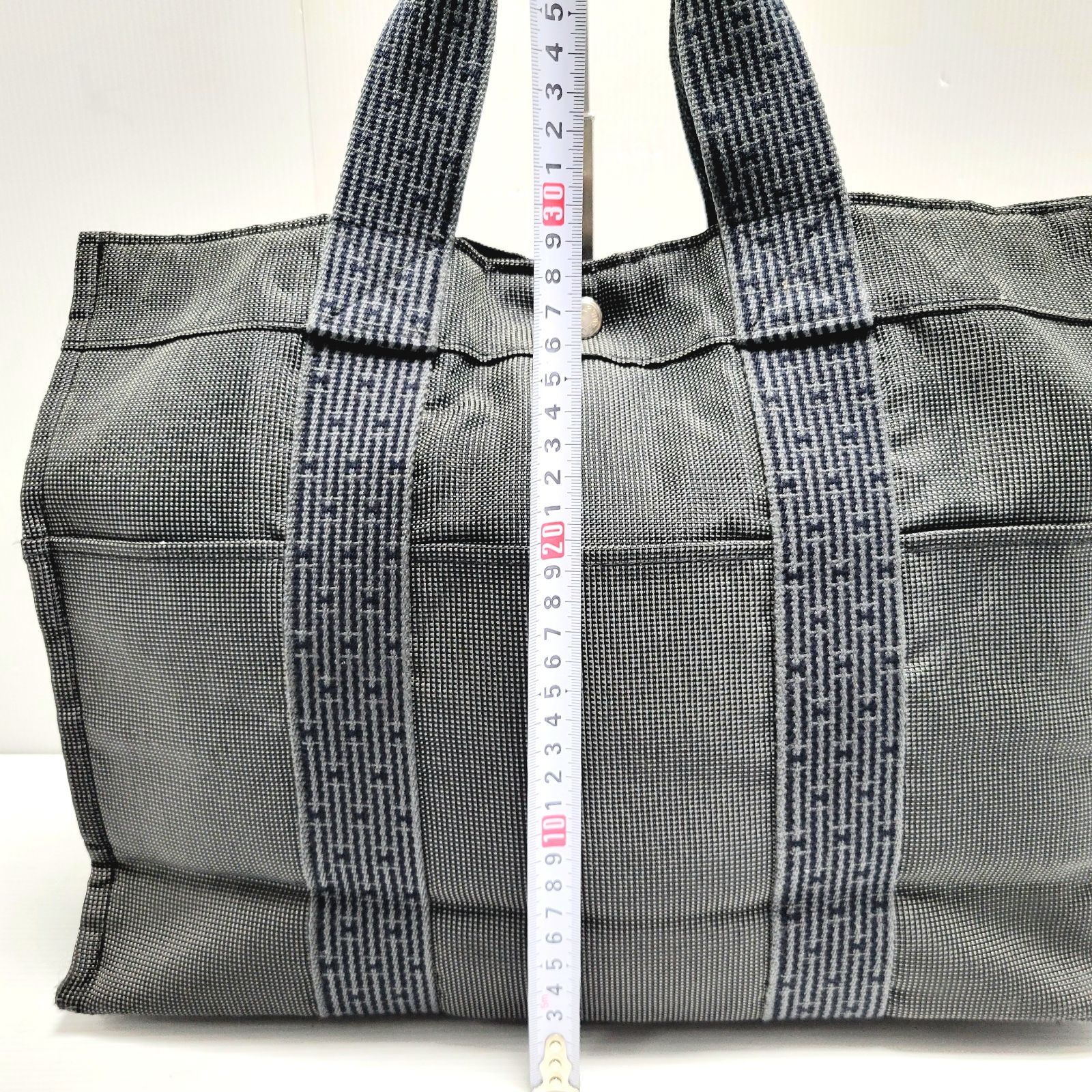 希少品】HERMES エルメス エールライン MM キャンバストートバッグ 