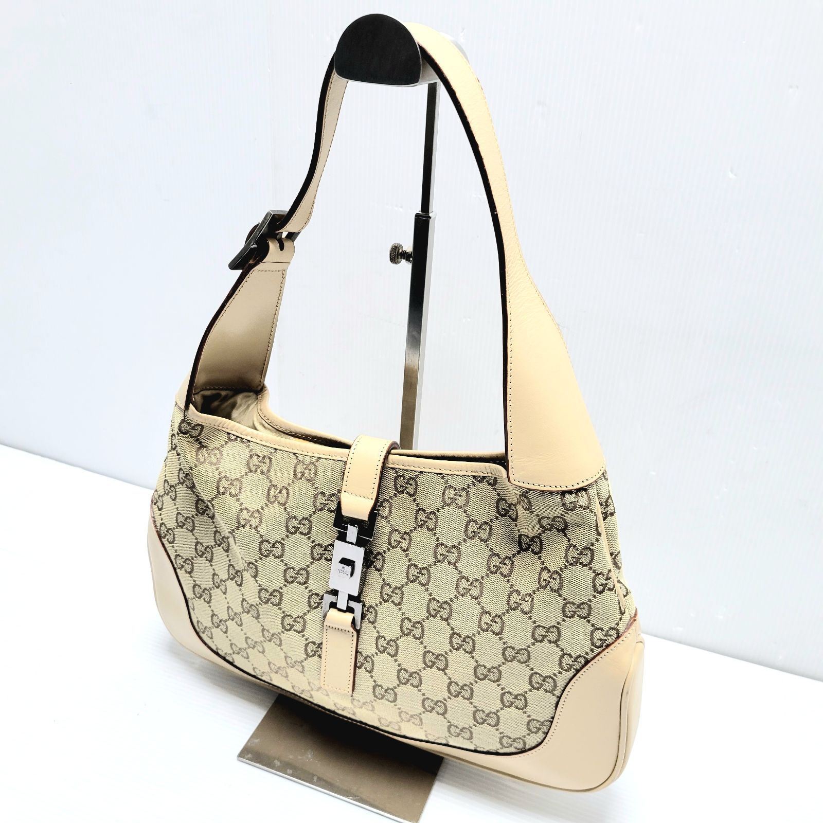 希少品】GUCCI グッチ ジャッキー ショルダー ハンドバッグ レザー 