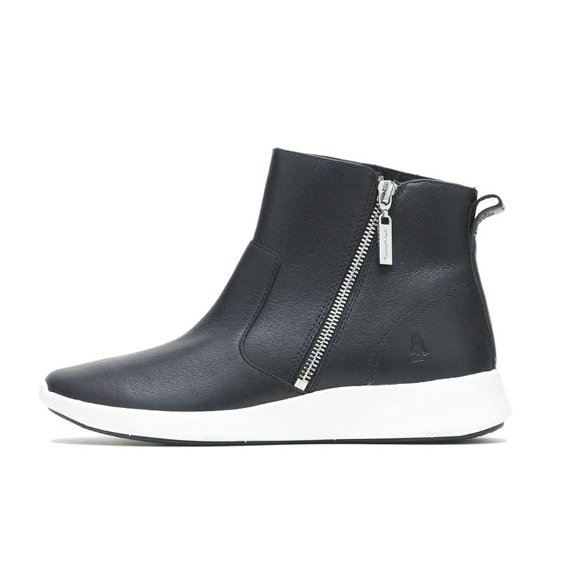 (ハッシュパピー)レディース MODERN WORK ZIPBOOT BLACK LEATHER 1