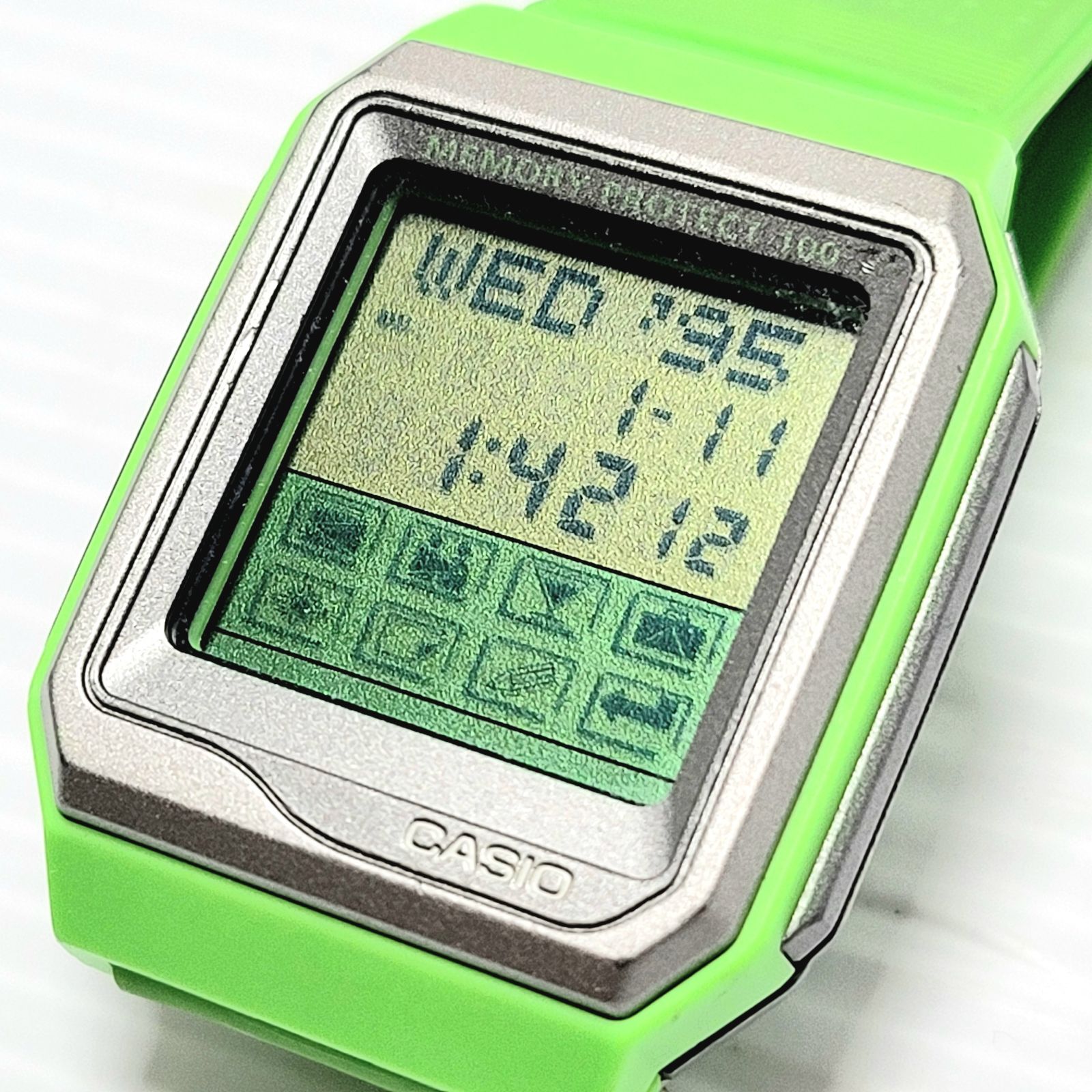 正常動作品】CASIO データバンク VDB-101JIM グリーン 電池交換済 