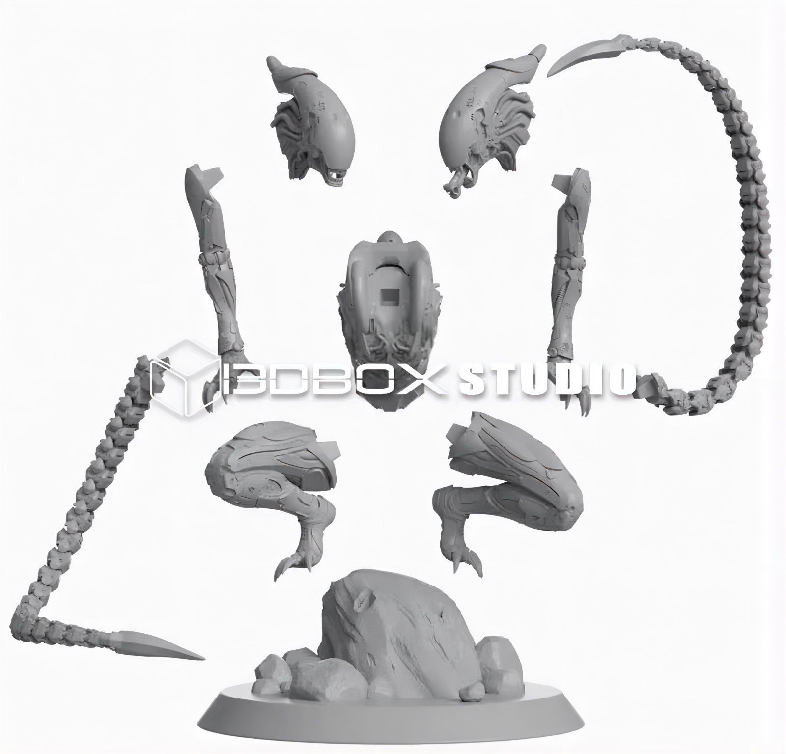 1/6 ガレージキット フィギュア 未塗装 エイリアン 22cm - メルカリ