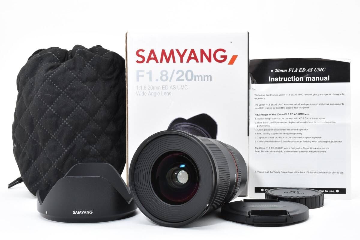 SAMYANG F1.8/20mm ED AS UMC キヤノンEFマウント SAMYANG 20mm F1.8 ED AS UMC キヤノンEFマウント｜新品通販フジヤカメラ