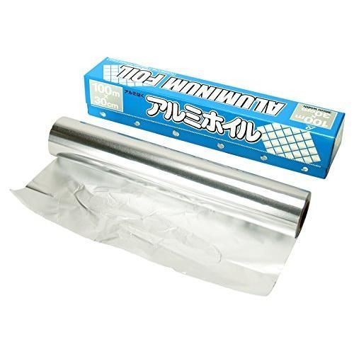 アルファミック アルミホイル 業務用 30cm×100m ホイル飛び出しを防止 カットがラクにできるガードリール付き 日本製100M