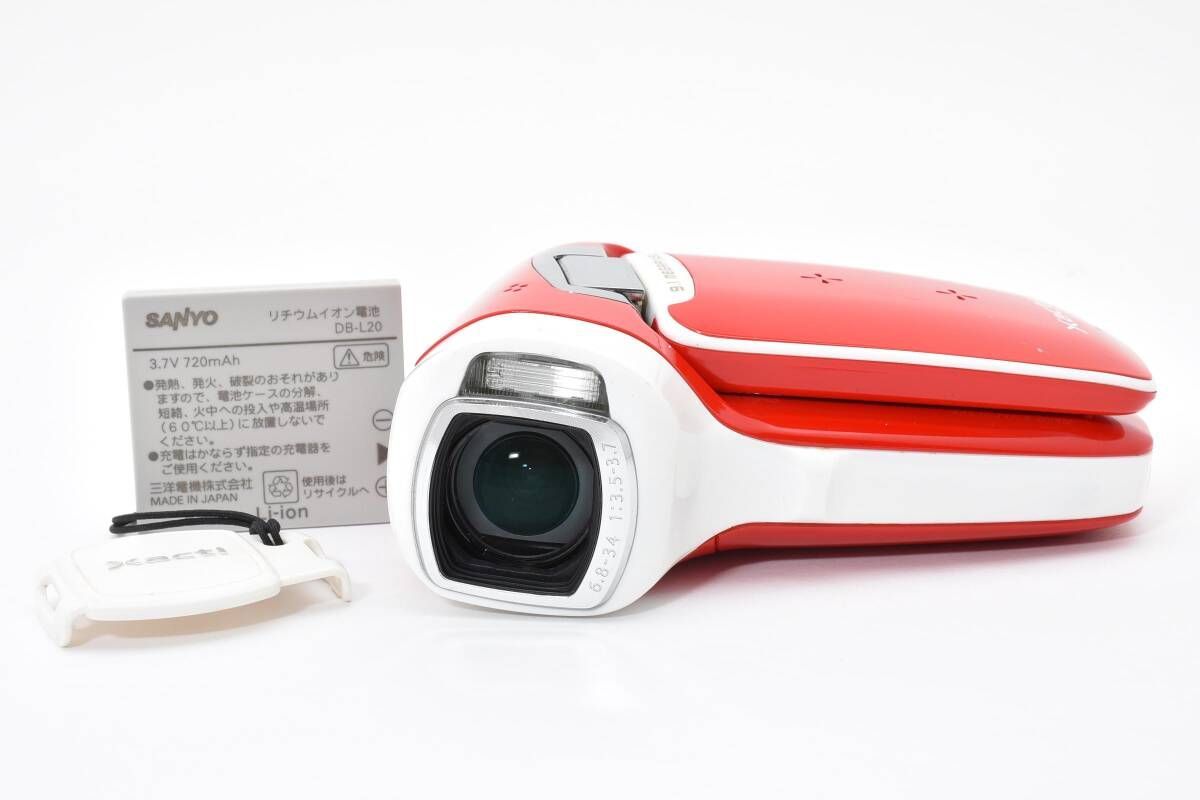 ☆美品☆サンヨー SANYO Xacti DMX-CG9 レッド☆ W0181＃4140 - メルカリ