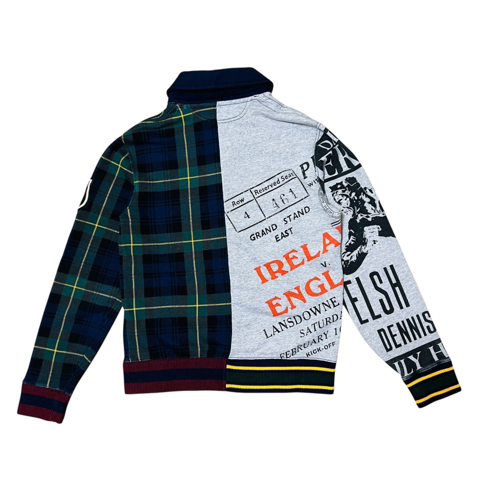 希少】POLO RALPH LAUREN クレイジーパッチワーク 刺繍カーディガン S