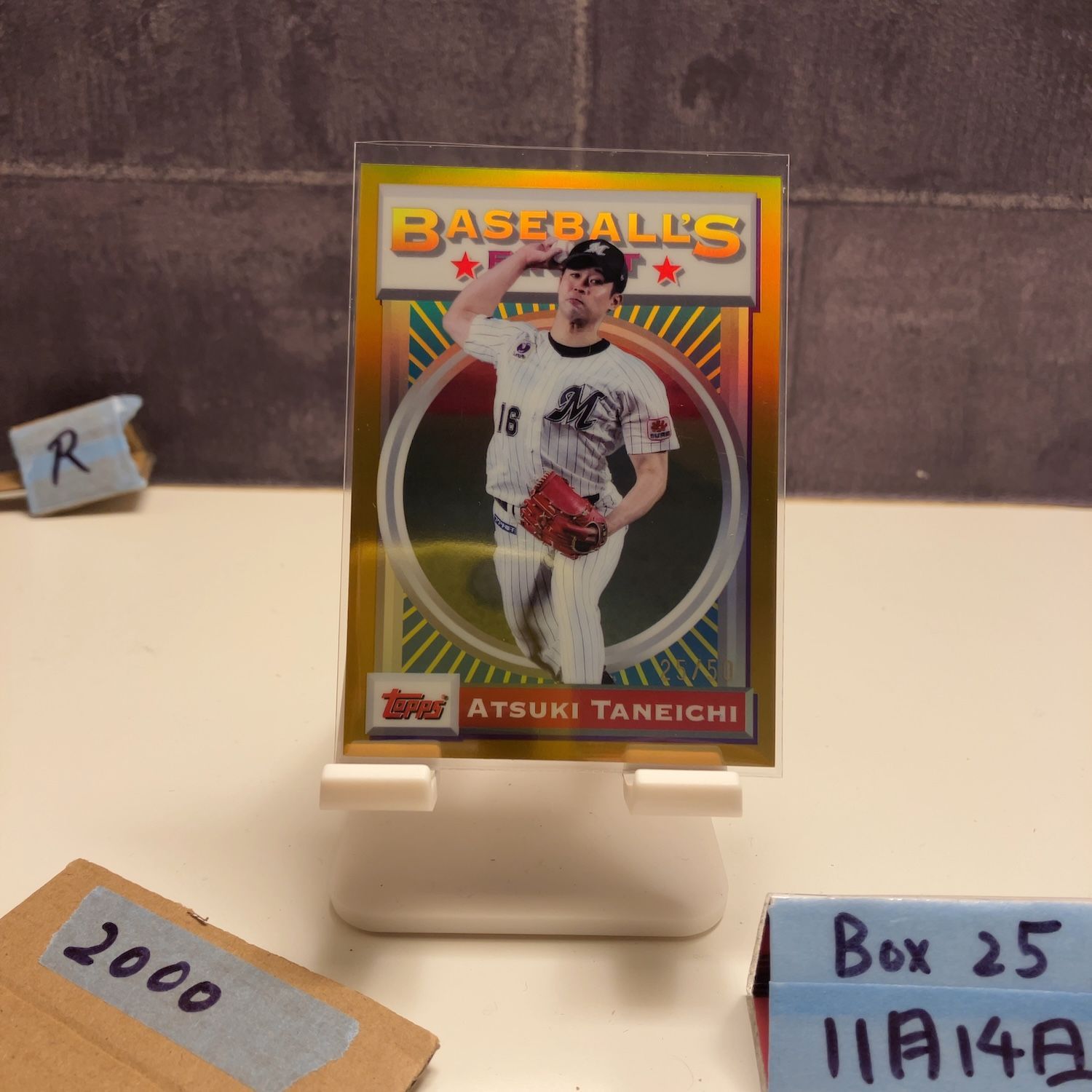 2025 Topps Baseball's Finest 種市篤暉 Atsuki Taneichi 25/50 千葉