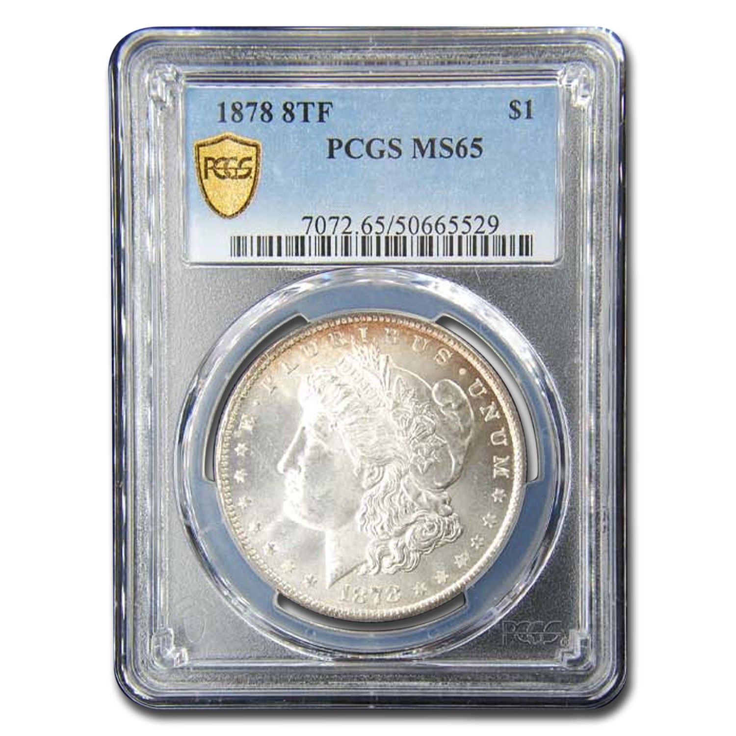 1878年 モルガン・ダラー 8TF MS-65 PCGS - メルカリ
