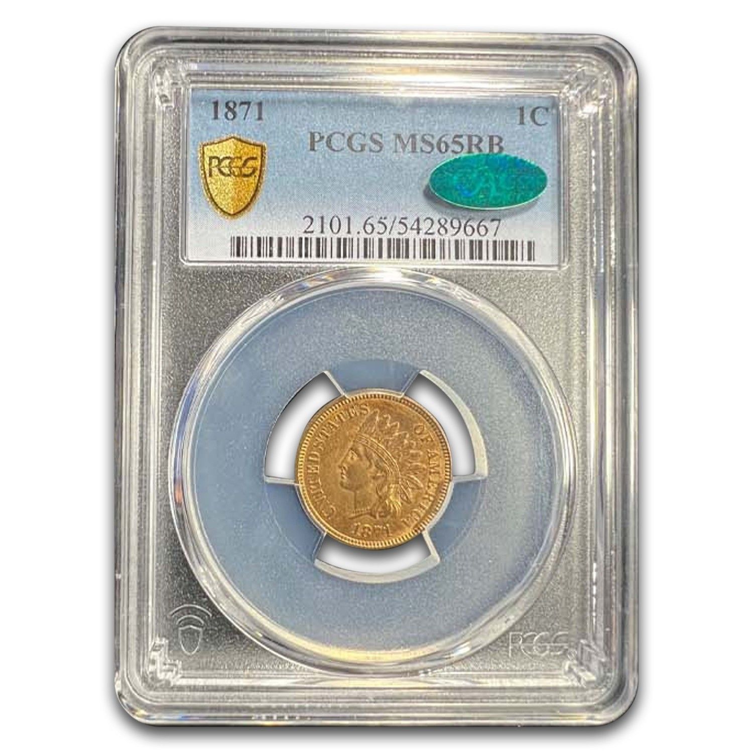 1871年インディアンヘッドセント MS-65 PCGS CAC（赤/茶） - メルカリ