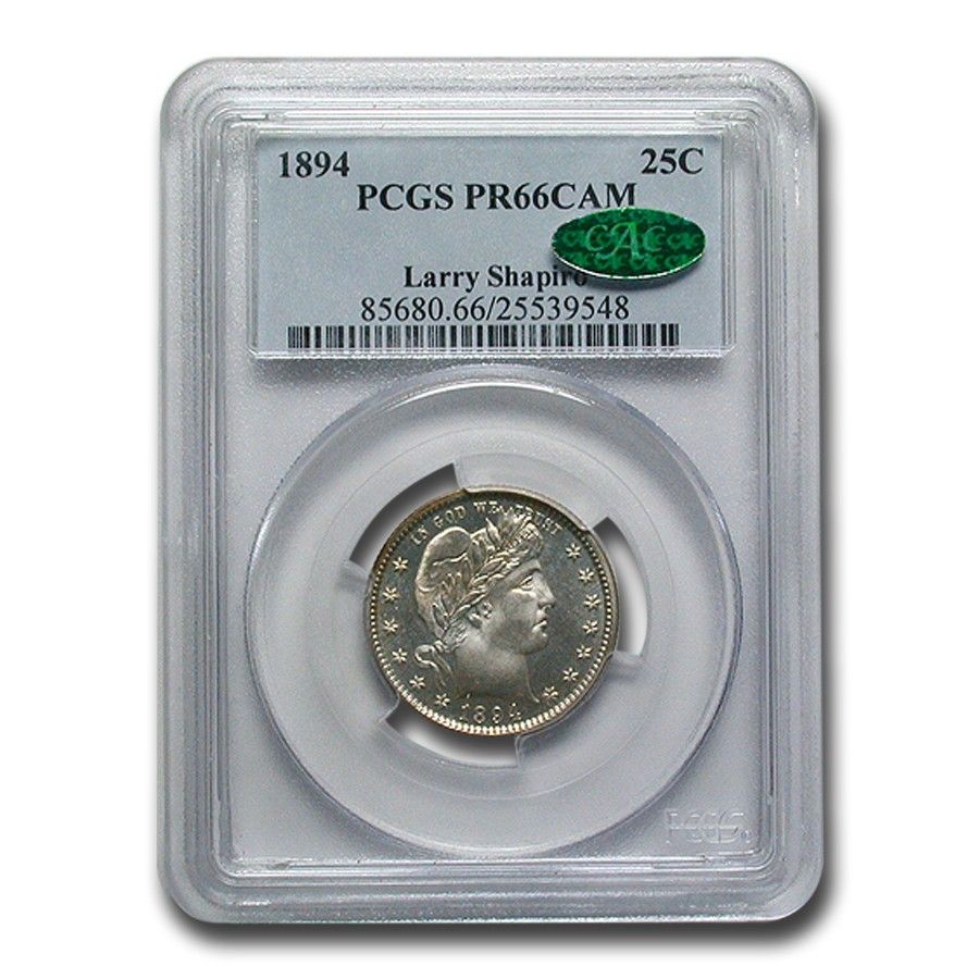 1894年 バーバークォーター PR-66 カメオ PCGS CAC - メルカリ