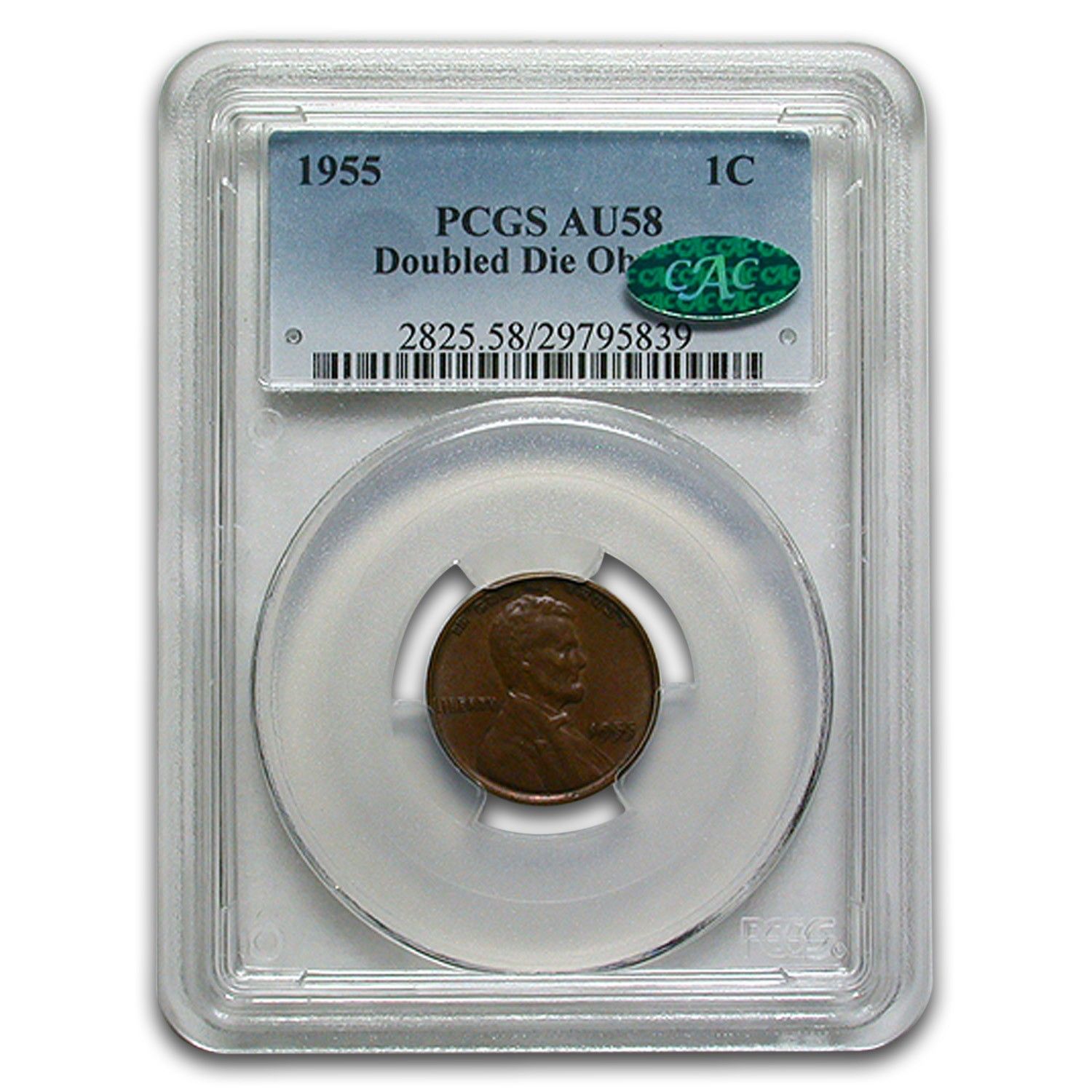 1955年 リンカーン・セント ダブルダイ 表面 AU-58 PCGS CAC - メルカリ