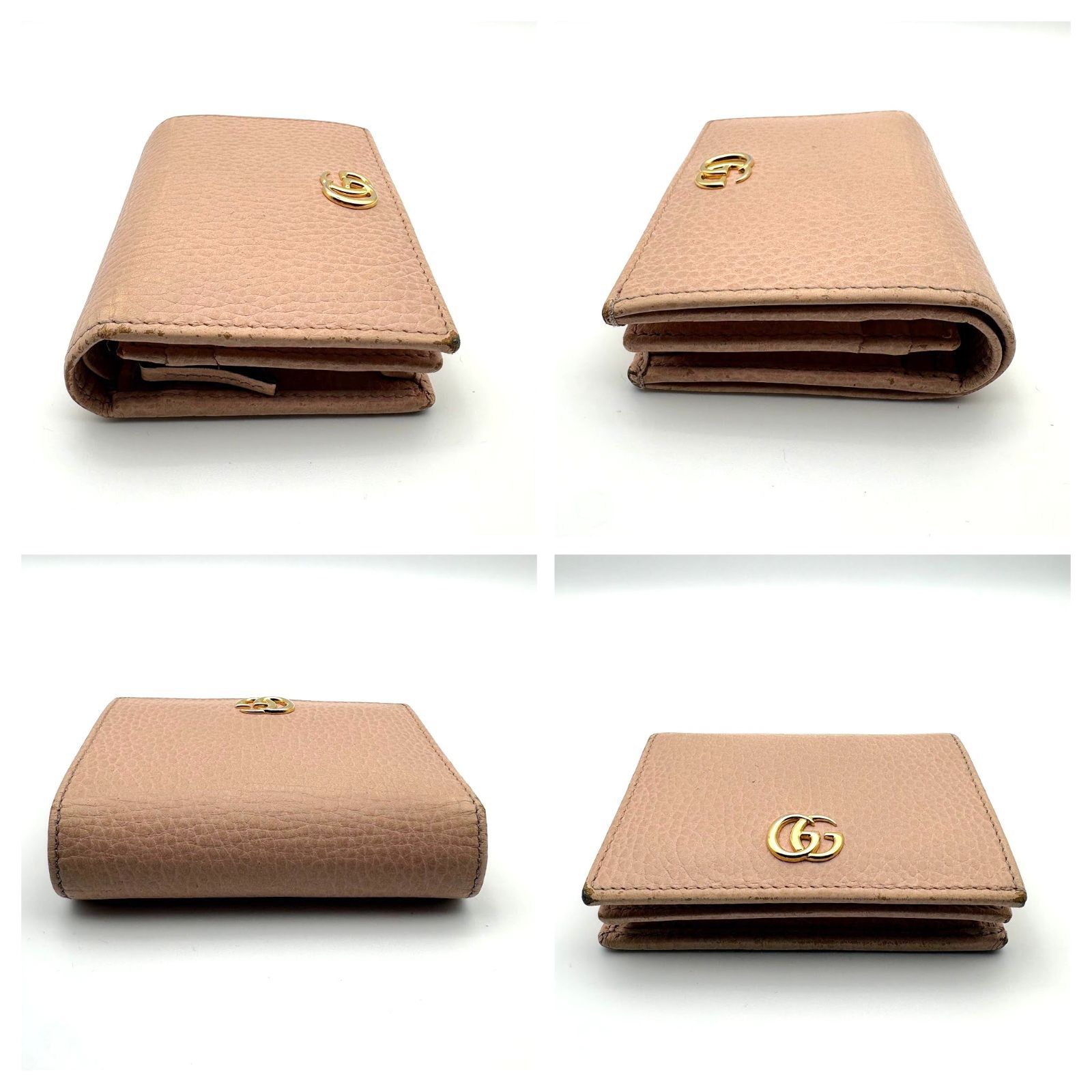 良品 】GUCCI グッチ GGマーモント コンパクトウォレット 二つ折り財布