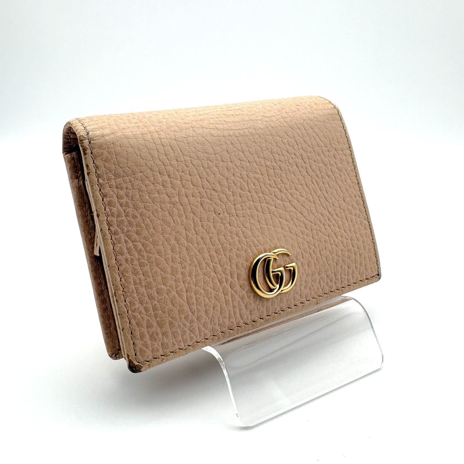 良品 】GUCCI グッチ GGマーモント コンパクトウォレット 二つ折り財布