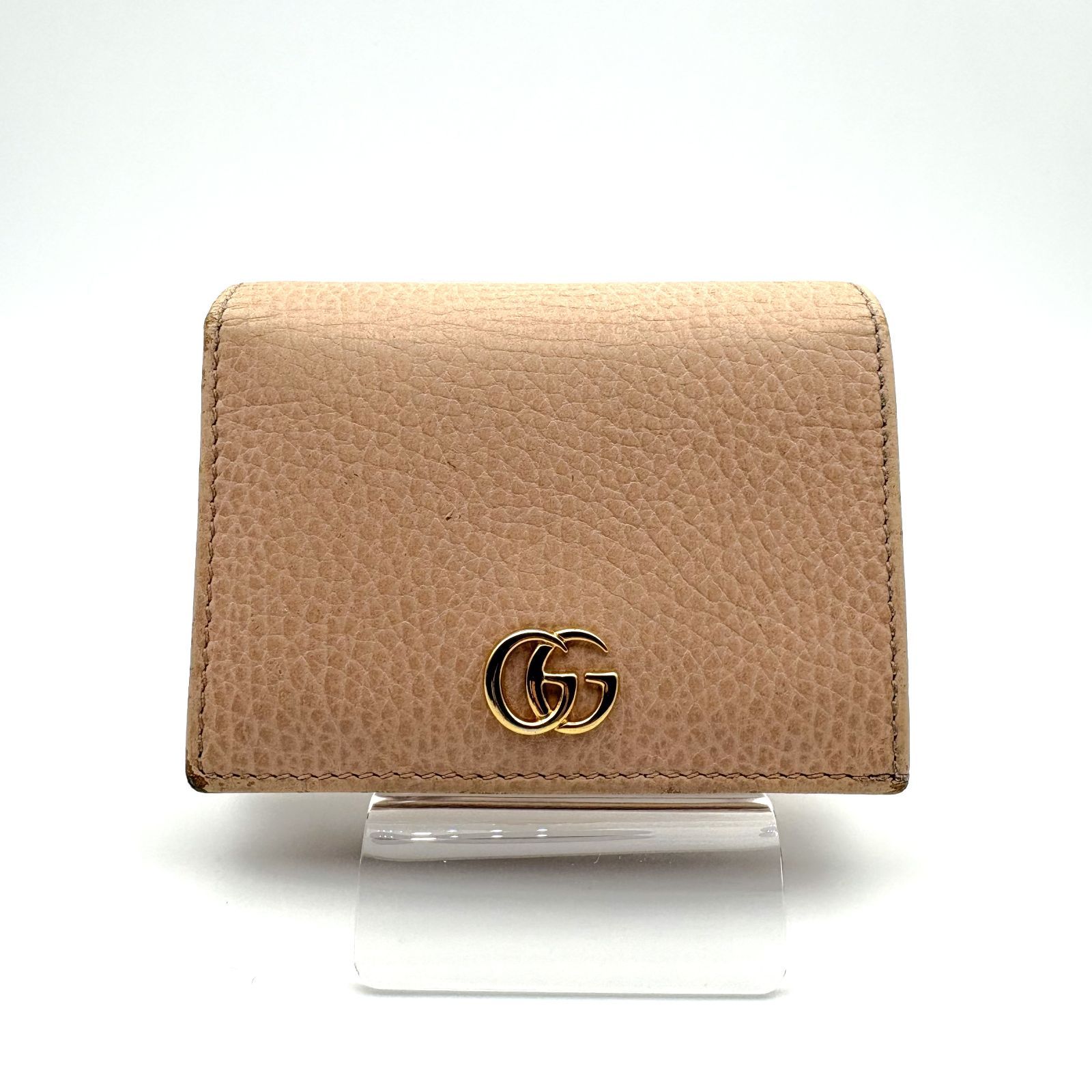 良品 】GUCCI グッチ GGマーモント コンパクトウォレット 二つ折り財布