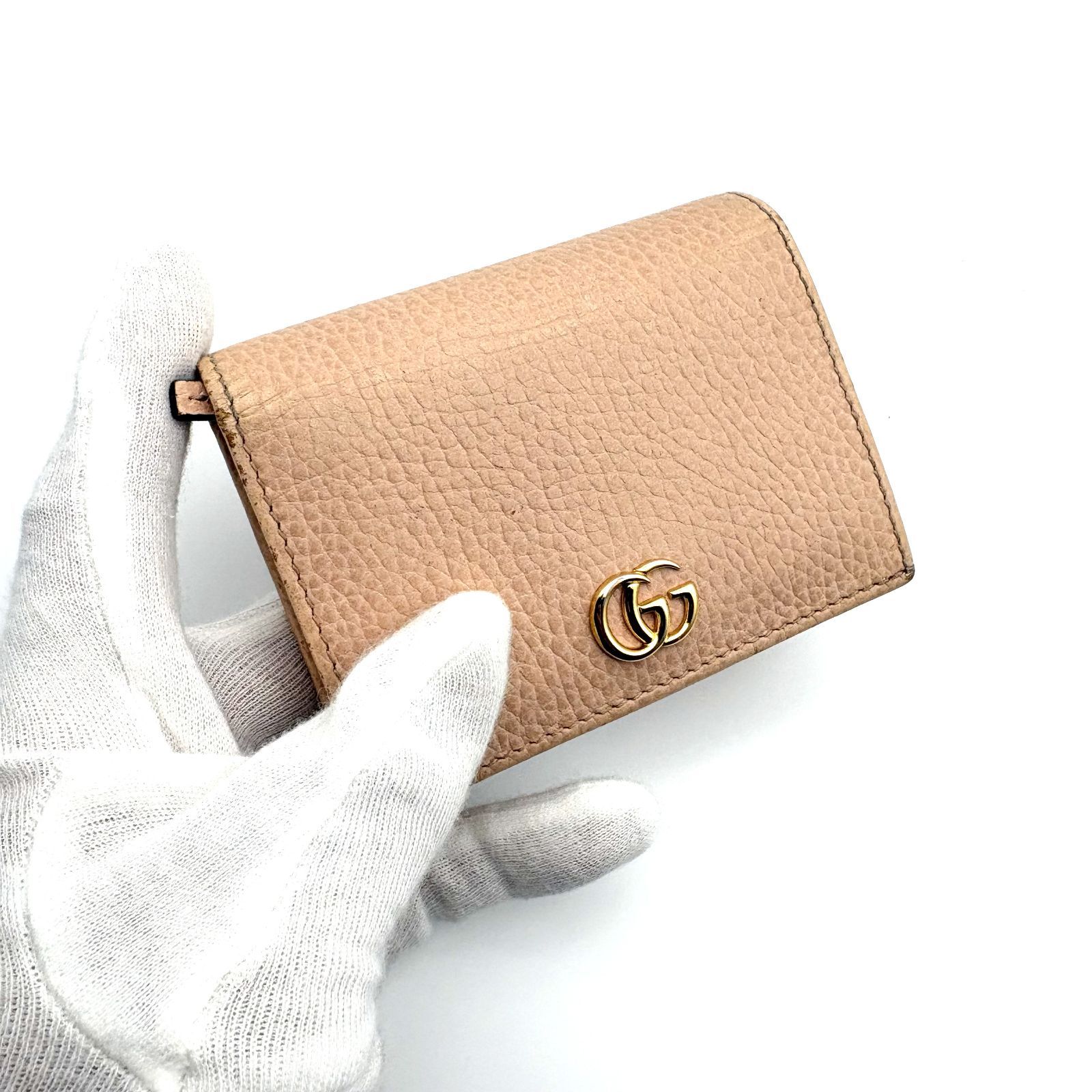 良品 】GUCCI グッチ GGマーモント コンパクトウォレット 二つ折り財布