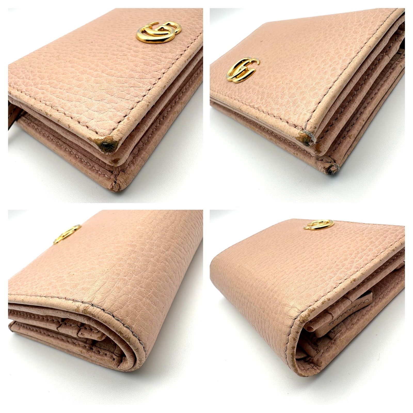 良品 】GUCCI グッチ GGマーモント コンパクトウォレット 二つ折り財布