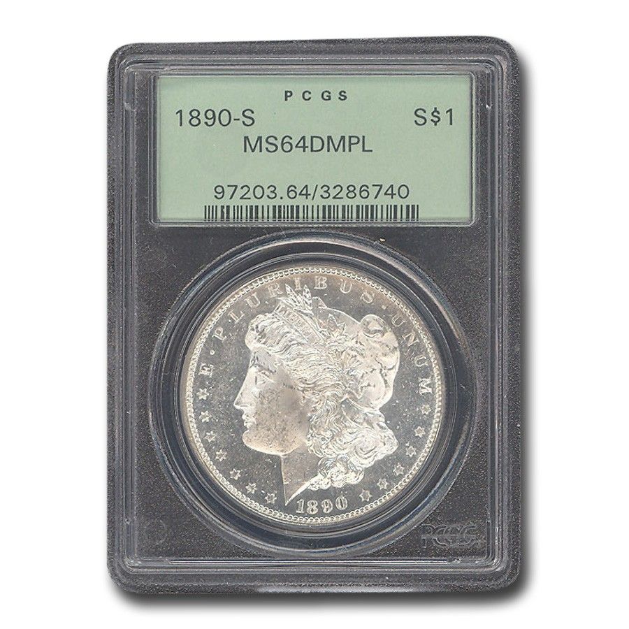 1890-S モルガン・ダラー MS-64 DMPL PCGS - メルカリ