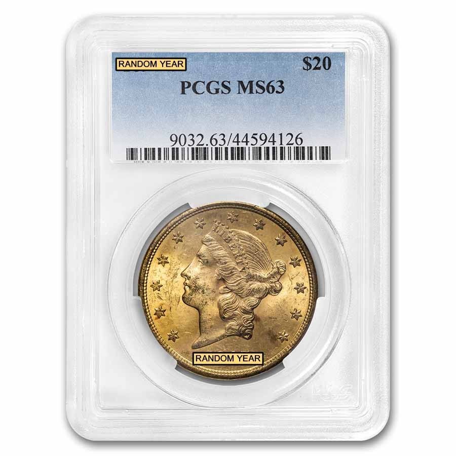 20ドル リバティゴールド ダブルイーグル MS-63 PCGS (1800年代 S-ミント) - メルカリ