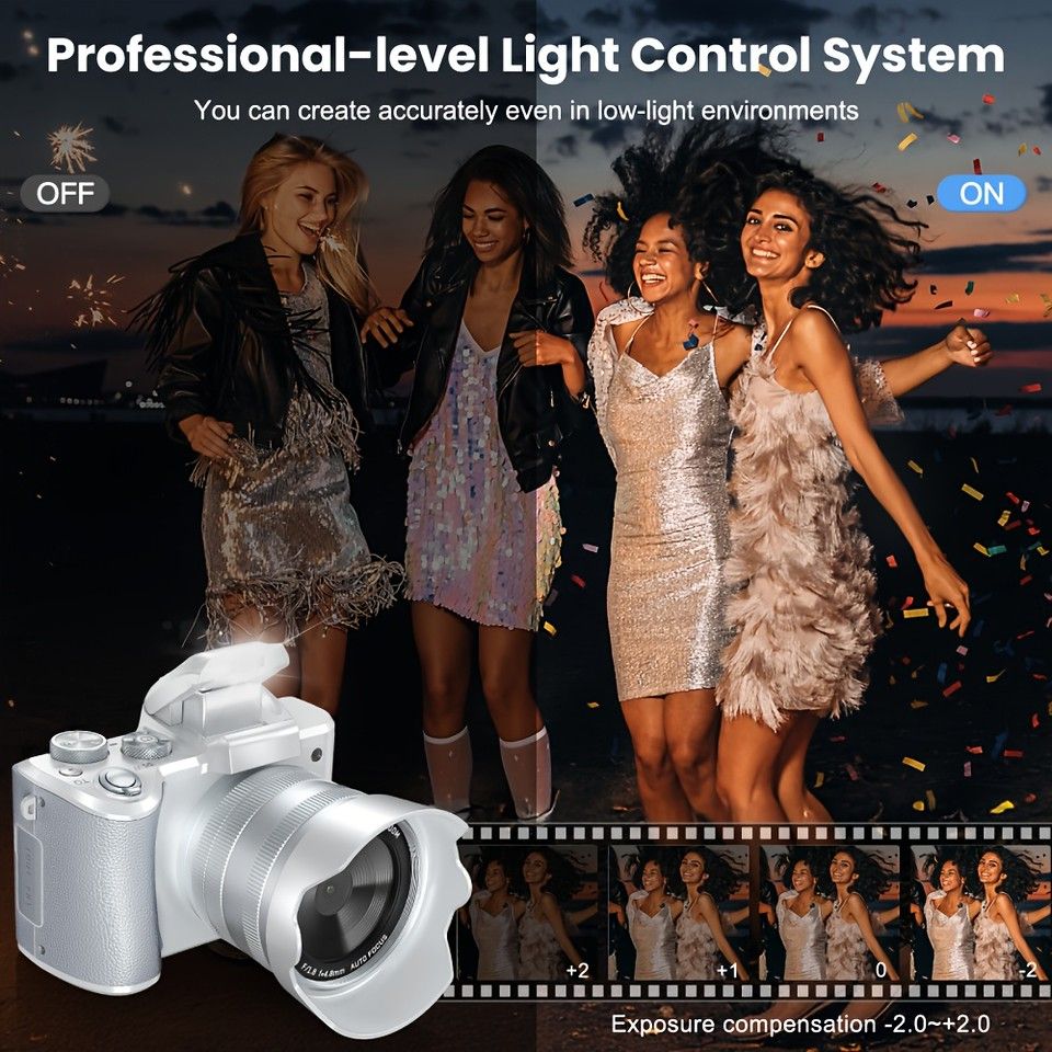 8K高画質】Vlogカメラ デジタルカメラ 88MP オートフォーカス WiFi