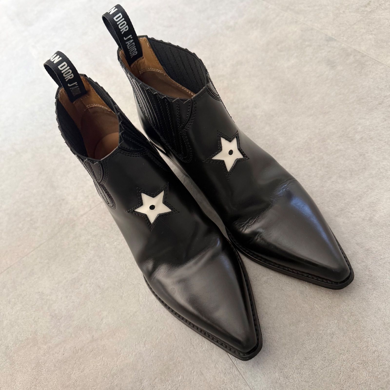 Christian Dior クリスチャンディオール レザー ポインテッドトゥ