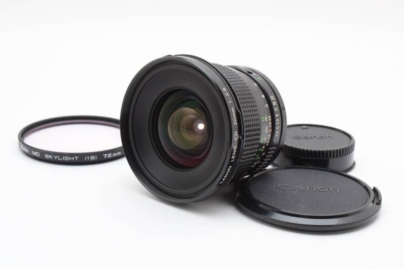 CANON IIF＋ワインダ－＋メ－タ－付   極上品 光学極上品】Canon キャノン new FD 20mm 2.8 MFレンズ #4042-1 - メルカリ