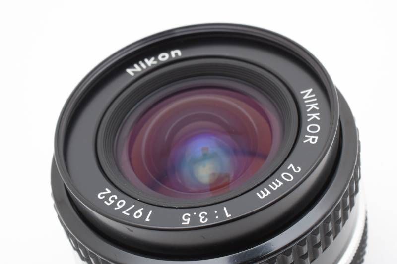 光学極上品】Nikon ニコン Ai NIKKOR 20mm 3.5 MFレンズ #4042-8