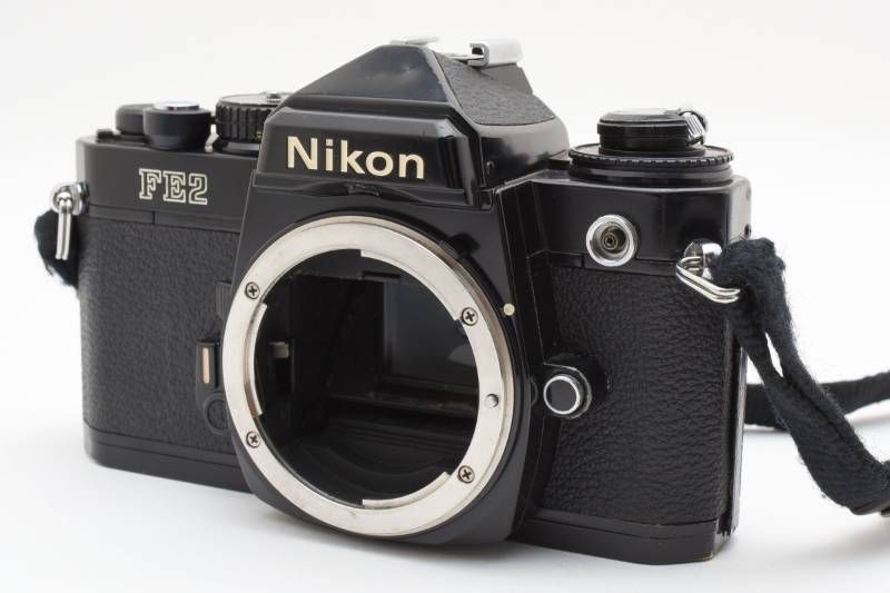 ジャンク】Nikon ニコン FE2 黒 ブラック ボディ フィルム一眼カメラ