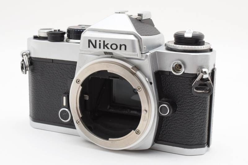 現状品】Nikon ニコン FE シルバー ボディ フィルム一眼カメラ #4059-5
