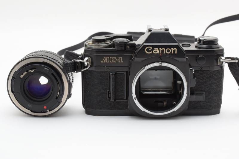 実用品】Canon キャノン AE-1 黒 ブラック / new FD 50mm F2 レンズ