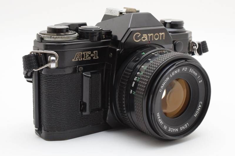 実用品】Canon キャノン AE-1 黒 ブラック / new FD 50mm F2 レンズ
