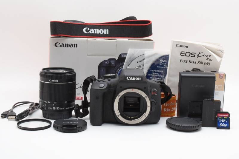 光学極上品 箱あり 希少ストラップ付】Canon キャノン EOS KISS X8i 