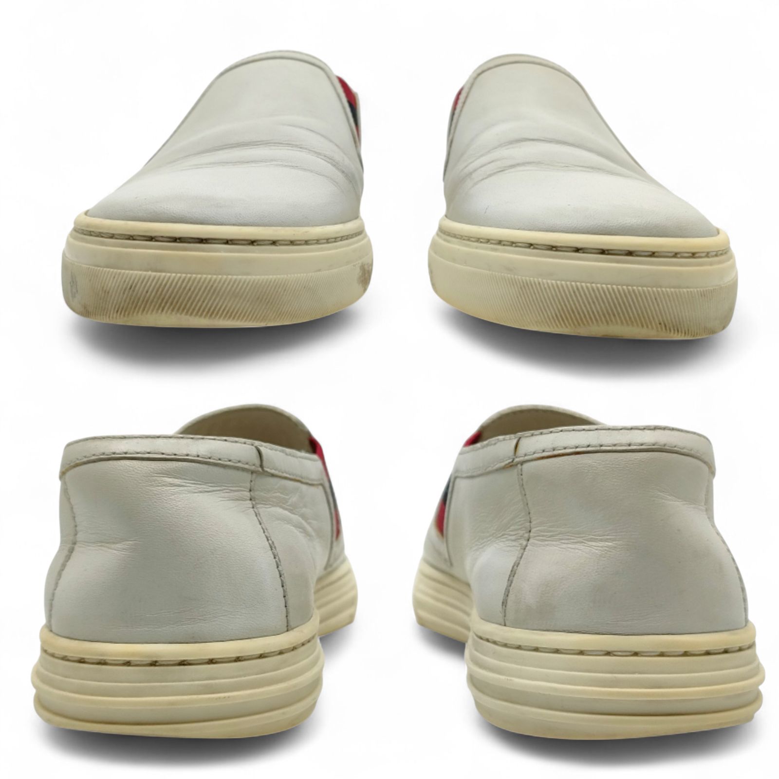 GUCCI 表記サイズ36 約23.0cm シェリーライン レザー スリッポン 靴