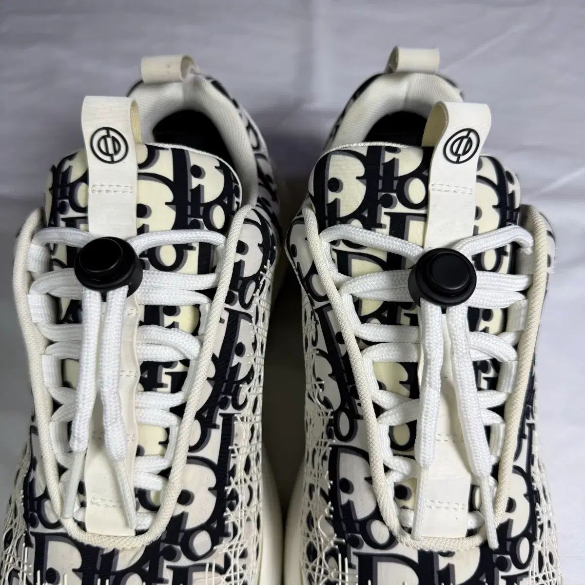 40サイズ ディオール B24 オブリーク カナージュモチーフ 白