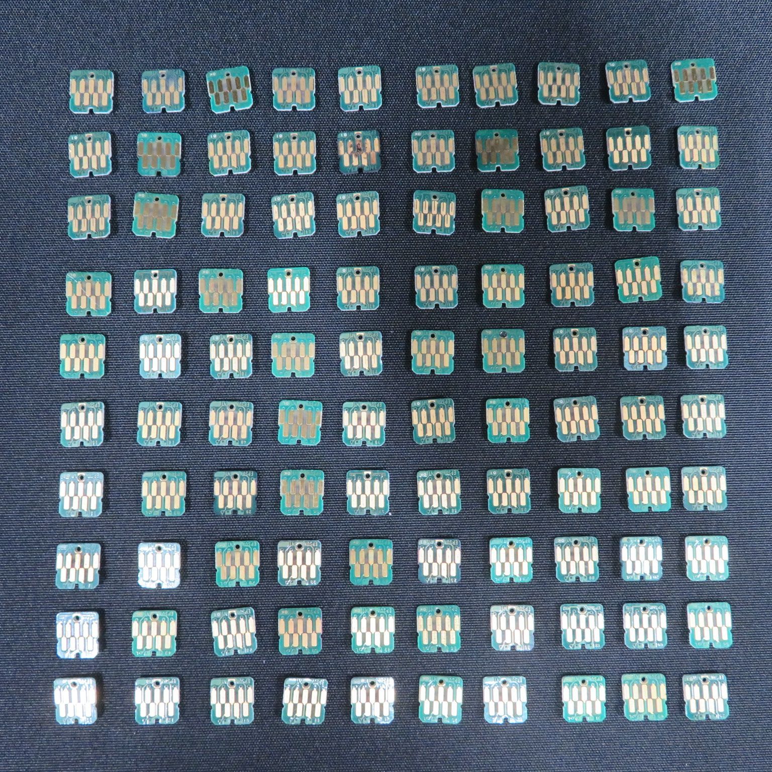 6639-3□インクカートリッジ□ICチップ□100個□金抽出に□金端子
