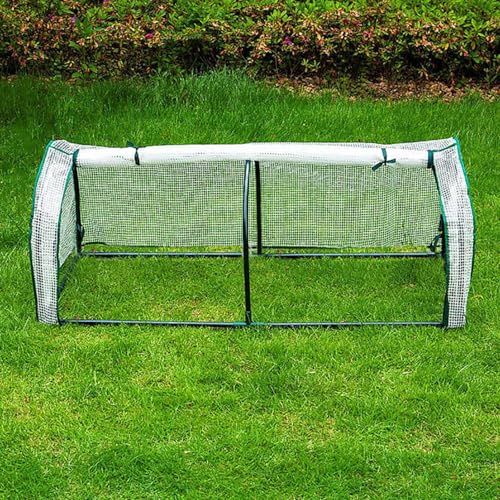 迅速に発送】[SAQIANRE］ビニールハウス 小型 温室 折りたたみ 組立式簡易温室 ガーデンハウス 横長 雨よけ 霜よけ 虫よけ 家庭用 花壇 園芸  (ホワイト) - メルカリ ビニールハウス 小型 温室 折りたたみ 組立式簡易温室 ガーデンハウス 横長 雨よけ 霜よけ 虫よけ 家庭用 花壇 園芸 (120x