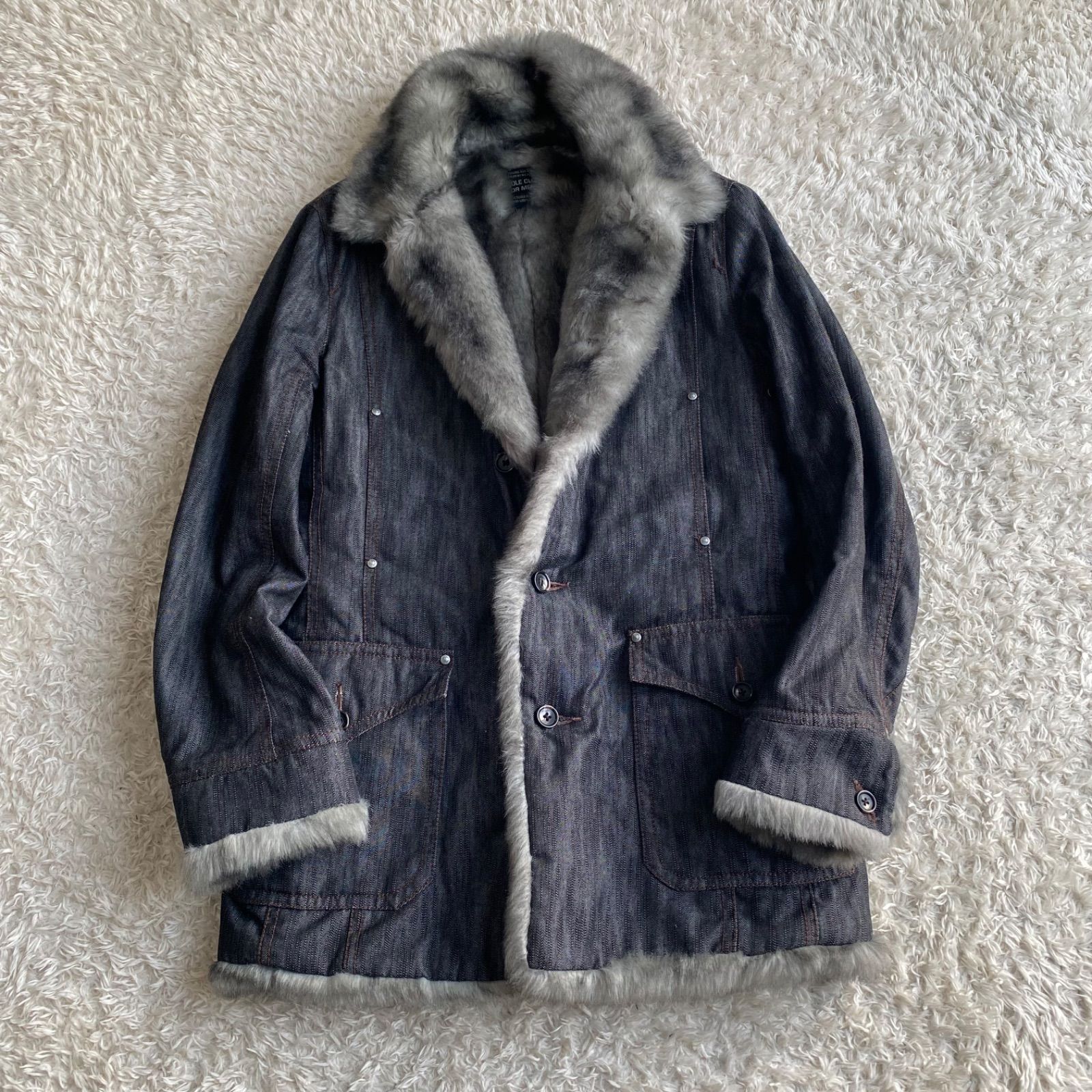 未使用級！NICOLE CLUB FOR MEN ニコル デニム ファージャケット y2k