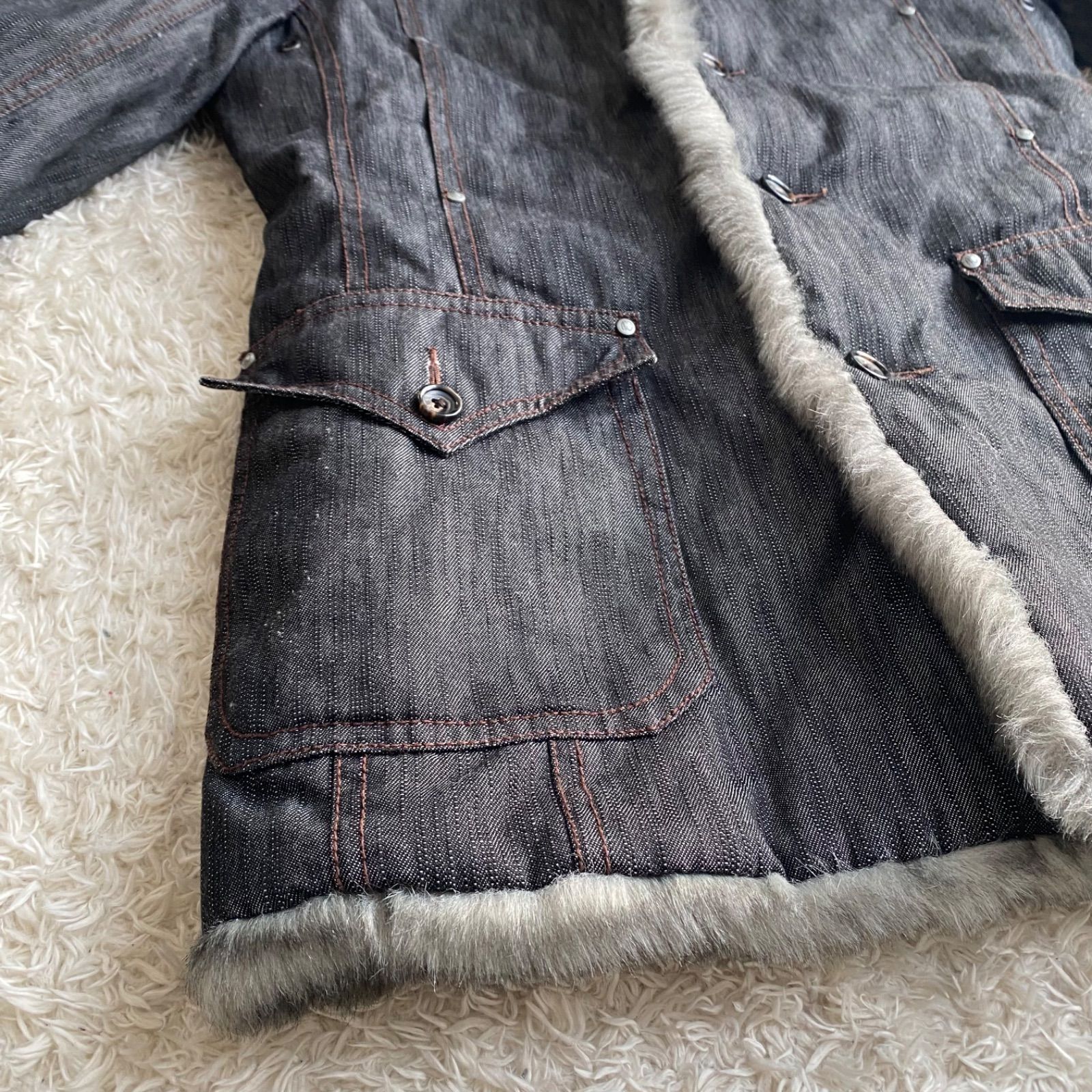 未使用級！NICOLE CLUB FOR MEN ニコル デニム ファージャケット y2k