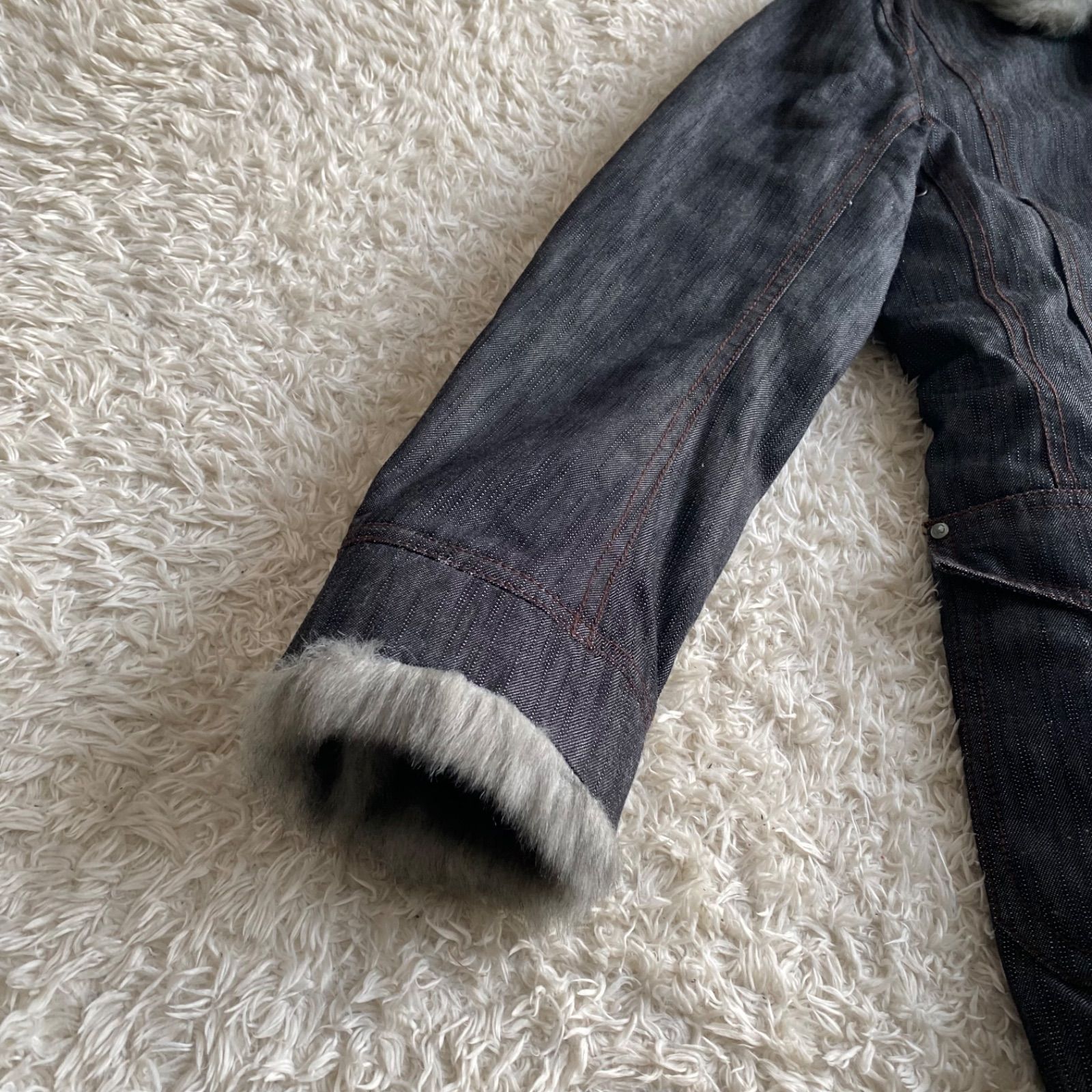 未使用級！NICOLE CLUB FOR MEN ニコル デニム ファージャケット y2k