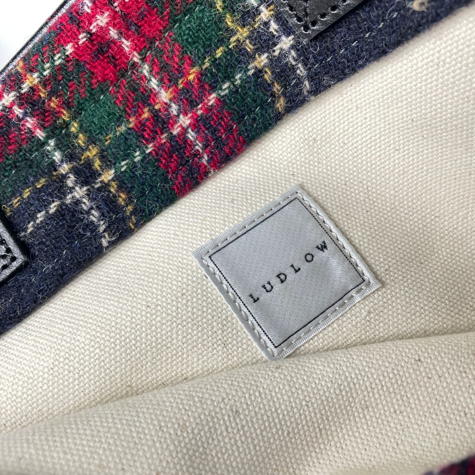 LUDLOW ラドロー ツイードチェックバッグ ハンドバッグ トートバッグ