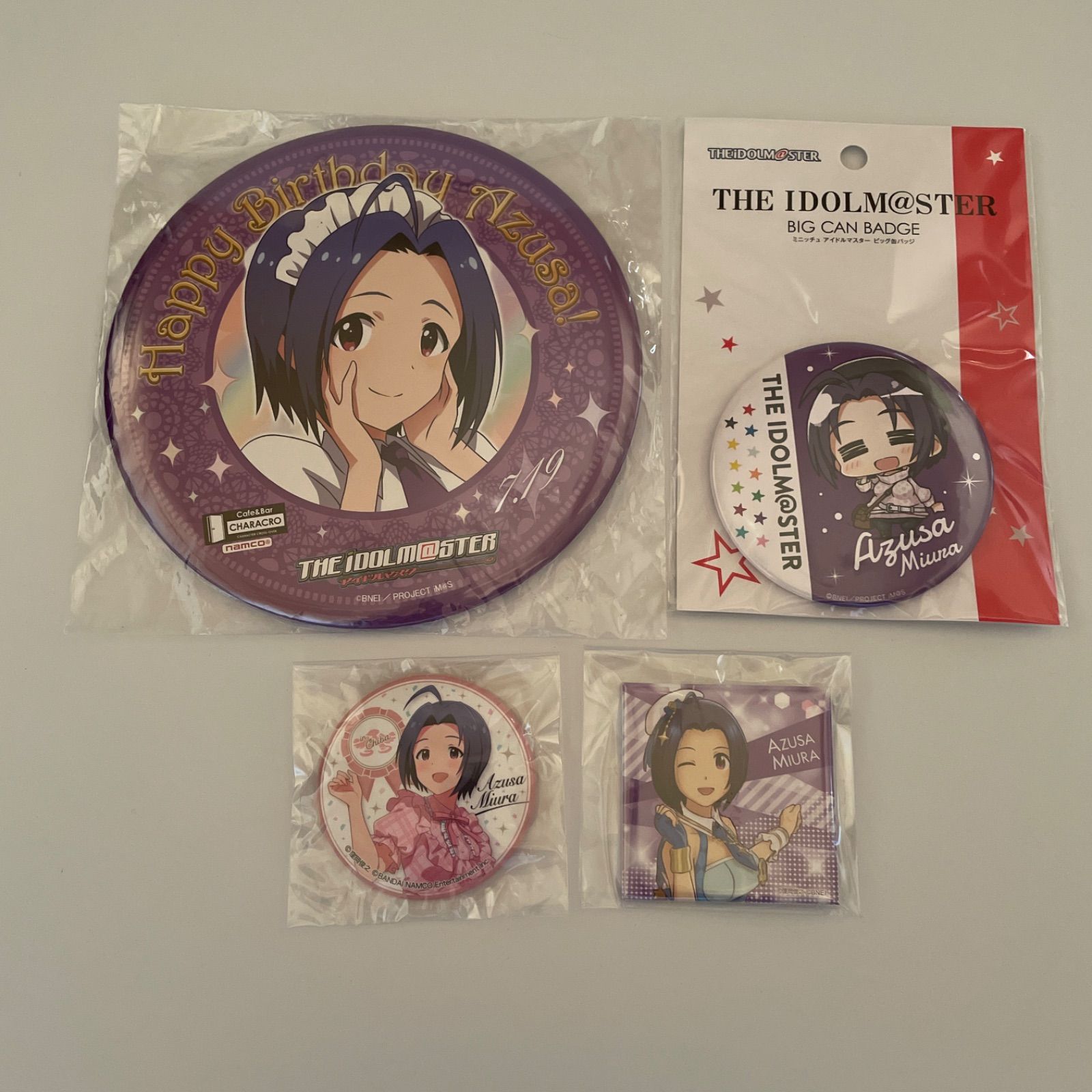 三浦あずさ アイドルマスター 缶バッジ計4点 id:9gr - メルカリ