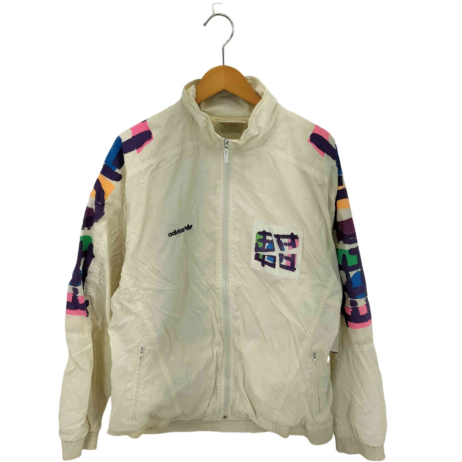 アディダス adidas 80~90s プリントジップアップジャケット メンズ 48
