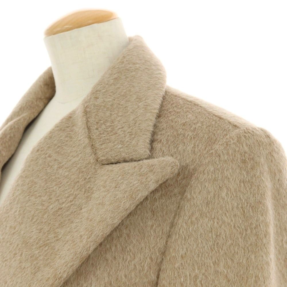 タリアトーレ　ウール　ダブルブレストコート ベージュ　46サイズ タリアトーレ ウール ダブルブレストコート ベージュ 46サイズ