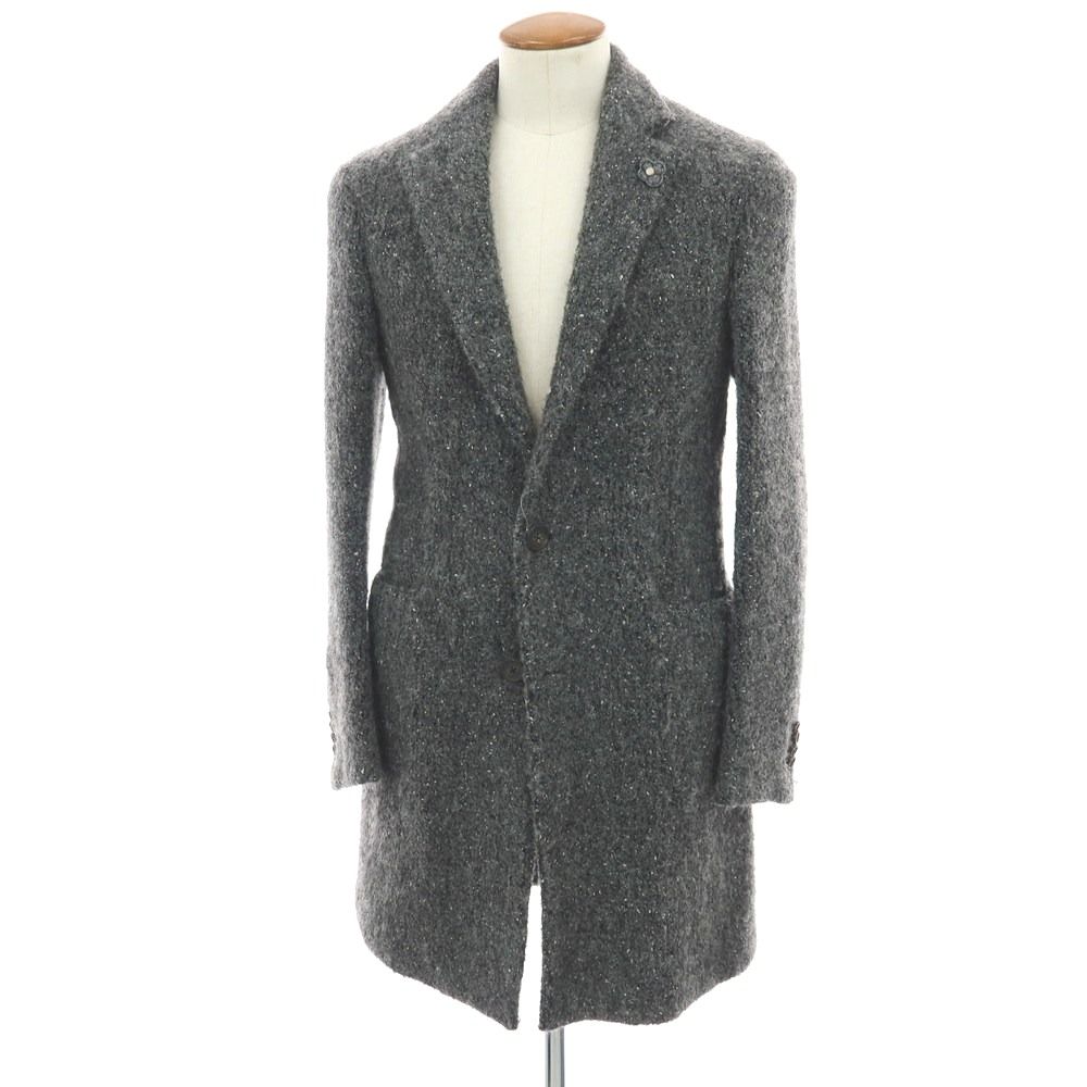 ラルディーニ ポロコート ライトグレー44 美品 ウールアルパカ