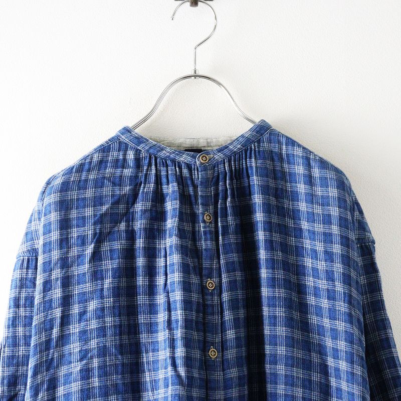 フォーティファイブアール 45R ふわふわ二重織のドレス（インディゴ