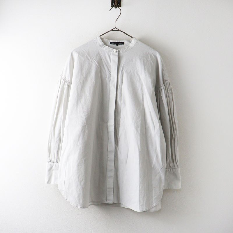 タグ付 23区 洗える CANCLINI ボリュームスリーブ シャツ 大きい 大きいサイズ オンワード 2023AW 23区 【洗える】CANCLINI ボリューム