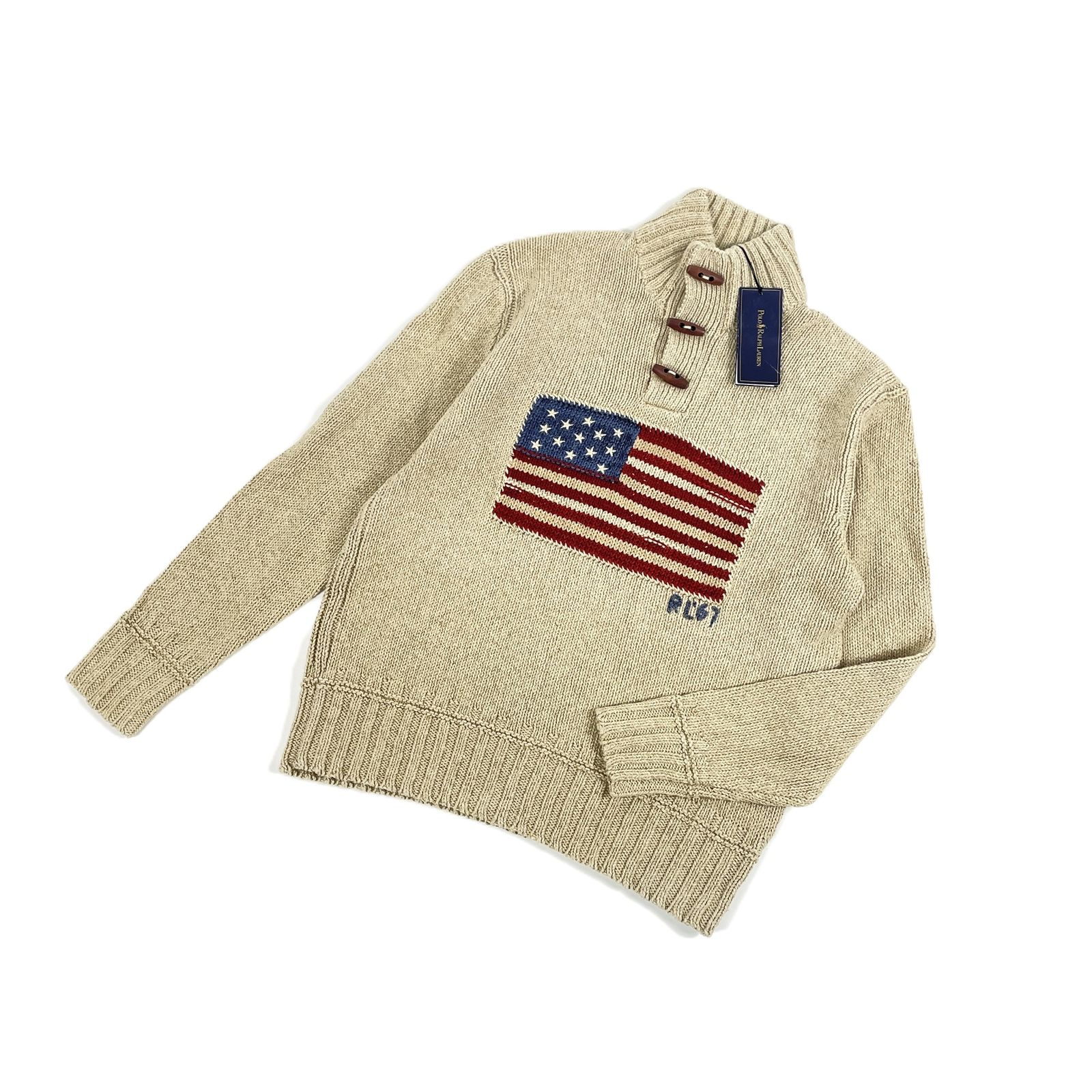 タグ付 POLO RALPH LAUREN ポロラルフローレン MNBLSWEM3W00132 星条旗